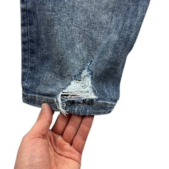 Maurices Jeans High Rise Boyfriend Distressed Button Fly Women's Size 14 - Picture 11 of 14
